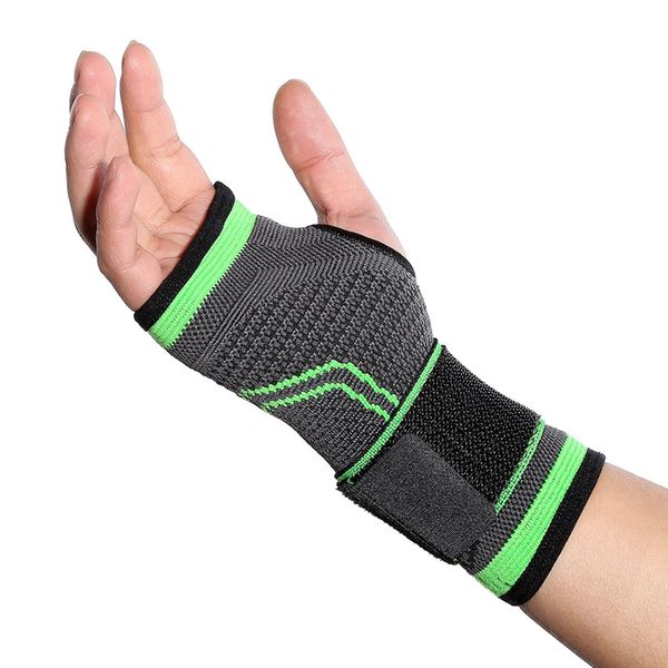 

wrist support sews-2 outdoor sports bandages, knitted protectors, weightlifting fitness palm protectors, Black;red