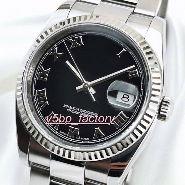 

vendita caldi top datejust 36 мм мужские женские часы 18k giallo oro 116243 116244 116200 116234 2813 movimento meccanico automatico мужские, Slivery;brown