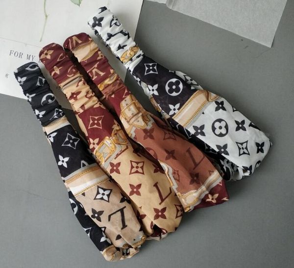 

2019 Дизайнер Подражали Шелковый Крест Оголовье Для Женщин Ленты Для Волос Женщины