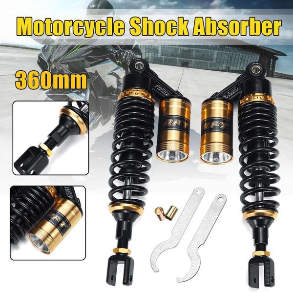 

universal 360mm 14" motorcycle air absorber rear suspension for // scooter atv go kart quad bike