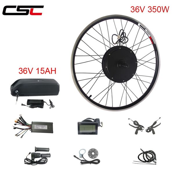 

e bike 36v 250w 350w 500w rear motor wheel electric bike kit electric bicycle conversion kit for 20-29in included battery