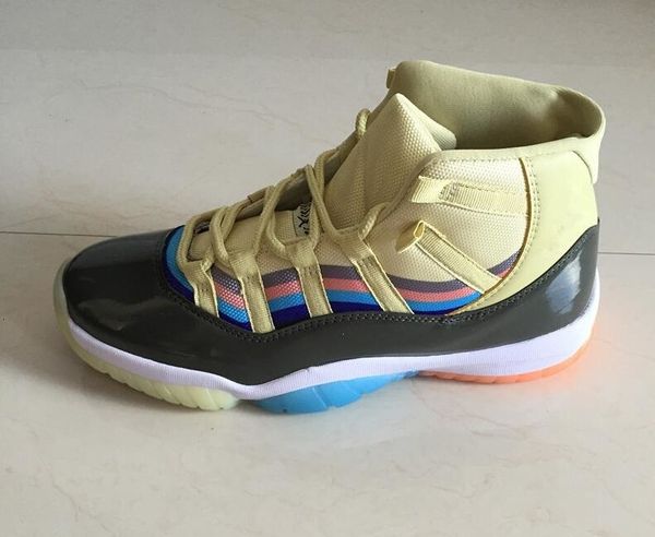 

wholesale new 11 11s men basketball shoes black yellow sneakers sports trainers running shoes for 3d dazzle design size 40-46 cct10