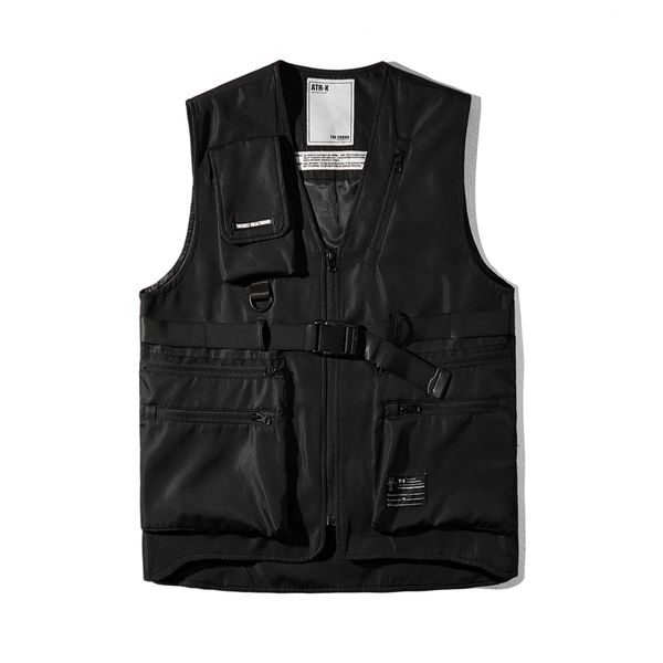 

2019 new vest jacket mens new autumn warm sleeveless jacket male winter casual waistcoat men vest plus size veste homme, Black;white