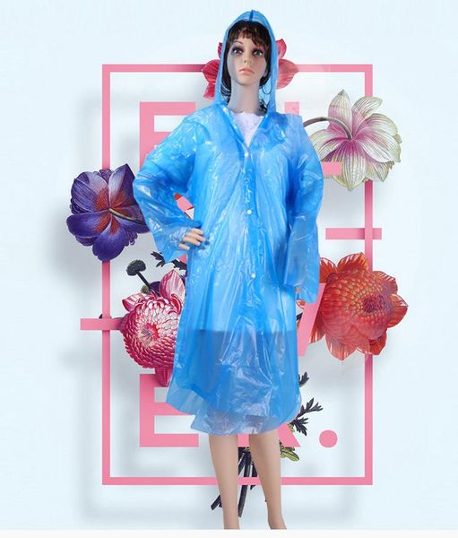 

портативный одноразовый плащ для взрослых, одноразовый плащ для прогулок и походов, прозрачный дождевик для парка развлечений