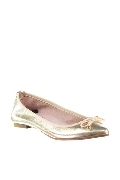 

pearl genuine leather gold color women ballerina 120118943410, Black