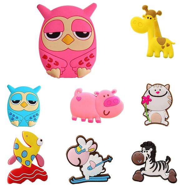 

useful giraffe owl cat pig fish sheep fridge magnets for kids small size silicon gel magnetic fridge magnet animal magnets