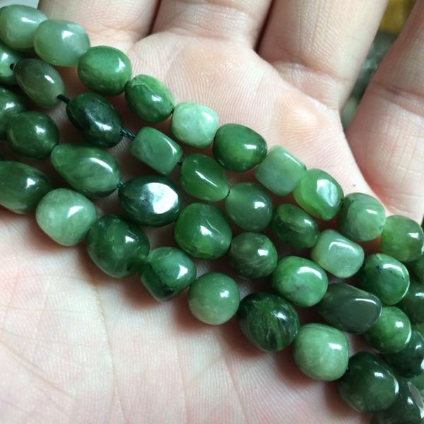 

natural nephrite /canadian jade beads natural stone bracelet diy loose beads for jewelry making strand 15" wholesale