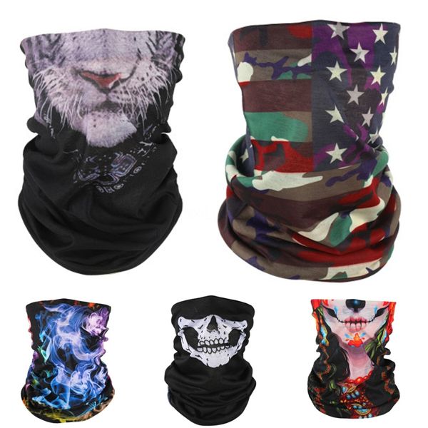 

camouflage neck mask men magic face er skull scarf dust wind outdoor sports headwear breathable for fishing hiking cycling #585#293, Blue;black