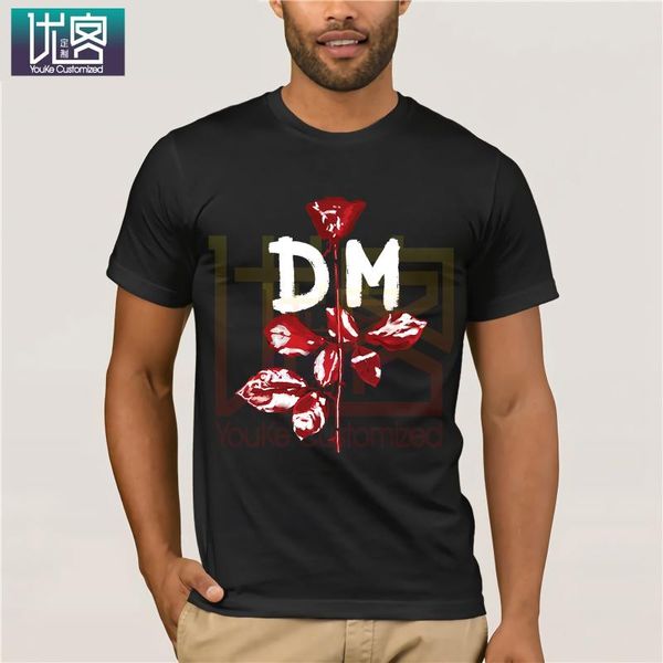 

depeche shirt mode band violator man printed t-shirt casual short sleeve vintage crew neck funny tees cotton t shirt, White;black