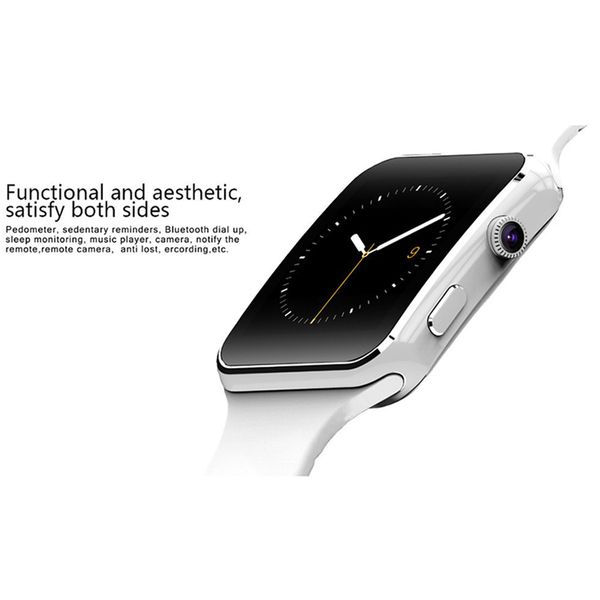 

Bluetooth x6 mart watch men with camera touch creen wri t martch watch for android io phone port martwatch women im card