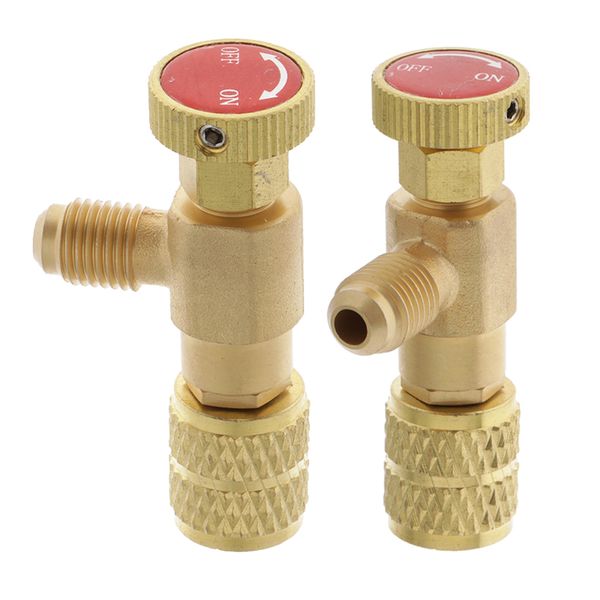 

2 r410 refrigeration ball valve adapter safety valve 1/4" to 5/16