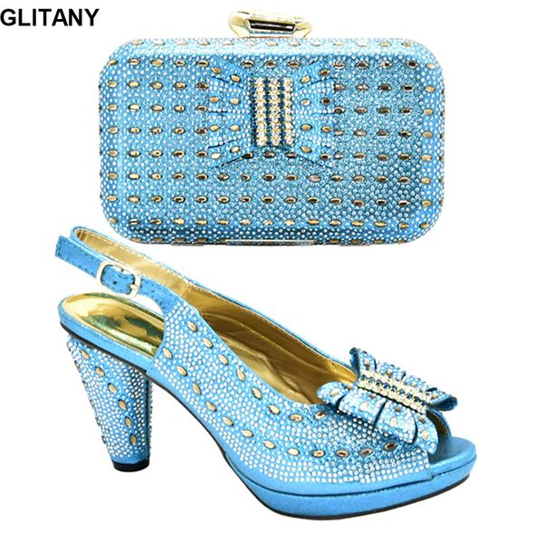 

fashion italian women wedding pumps with purse italian shoes and bags set envio gratis elegant wedding shoes bride cristal party, Black
