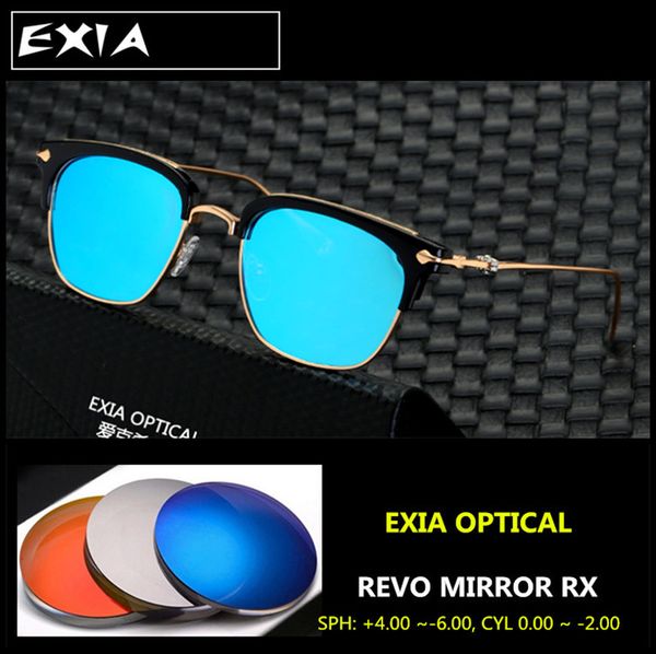 

vintage sun glasses flash mirror polarized lenses rx optical eyeglasses kd-102 series, White;black