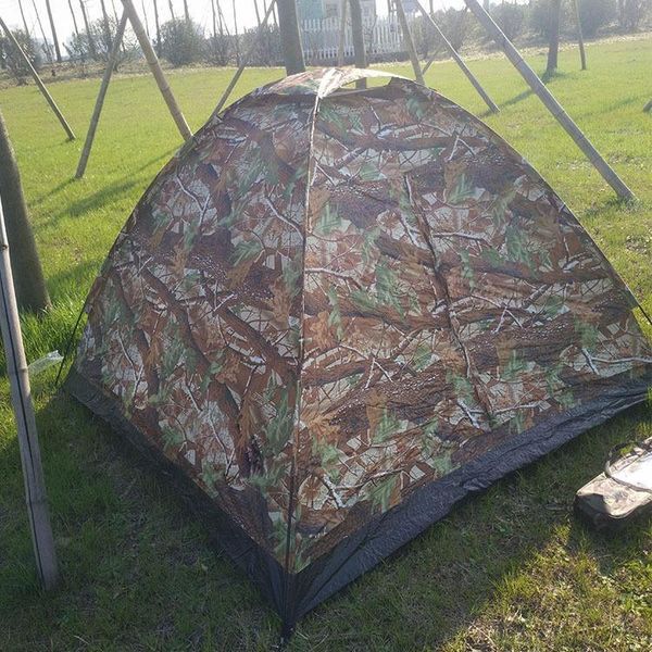 

2018 quick building camouflage tent large space detachable 4 man tent breathable sunscreen camping tents