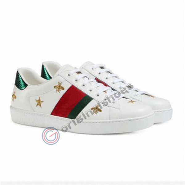 

ace designer shoes for men woman luxury triple black white red leather casual shoes vintage star stripe platform trainers