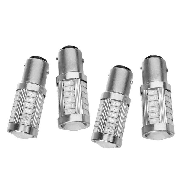 

4pcs bay15d 1157 car tail sbrake light 5630 33smd led canbus bulb 12v red