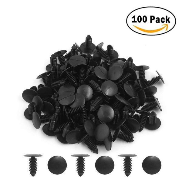 

zyhw bumper fender clips plastic fastener rivet clips push type retainer rivet clips nylon black