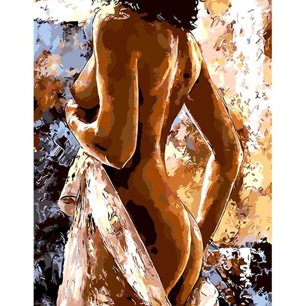 

diy pbn girls arcylic painting by numbers on canvas framed wall pictures art for living room home decoration