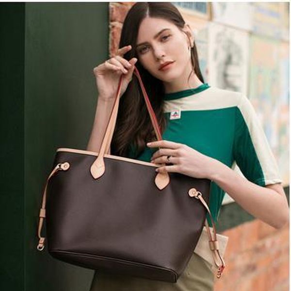 

2pcs / комплекта классического конструктора womens сумочек цветка дама композит тотализатор из натуральной кожи сцепления мешки плеча женско