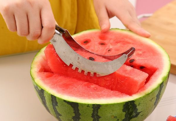 

watermelon slicer stainless steel multi-function fruit divider slicers melon cutter corer tongs fruir tools ing