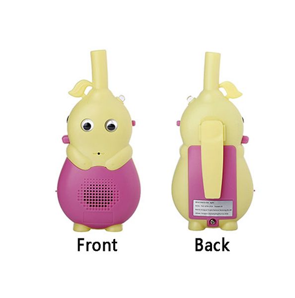 

2pcs radio handheld gifts interactive adventures walkie talkie outdoor intercom 2 way colorful led cartoon kids toy long range