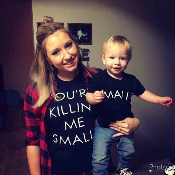 

summer family t-shirts mother and daughter baby girls clothes matching, Blue