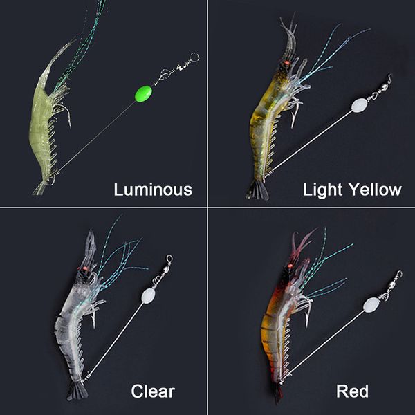 

90mm 7g soft simulation prawn shrimp fishing floating shaped lure hook bait bionic artificial shrimp lures with hook 10pcs