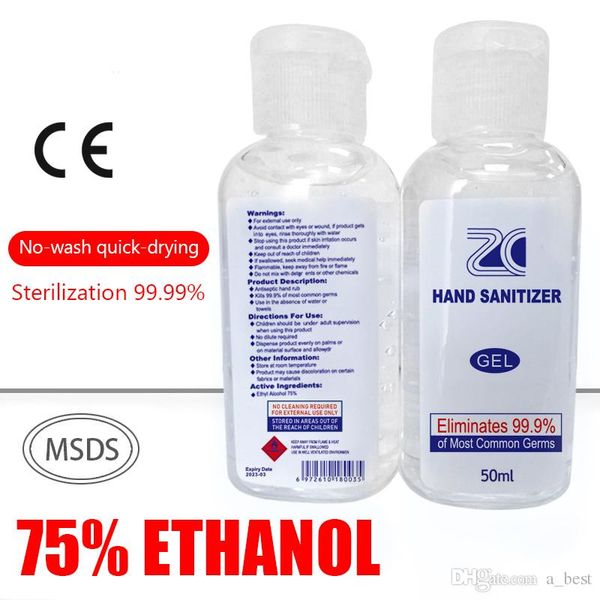 

на складе 75% спирт эффективная скорость стерилизации 99,99% портативный 50 мл мыть бесплатно очистка мгновенный дезинфицирующий гель для ру