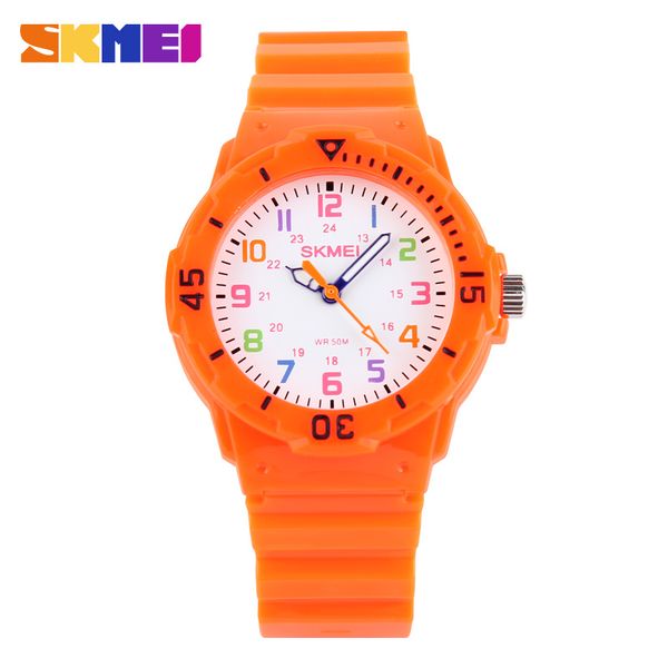 

skmei children watch fashion casual watches quartz wristwatches waterproof jelly kids clock boys hours girls students wristwatch, Blue