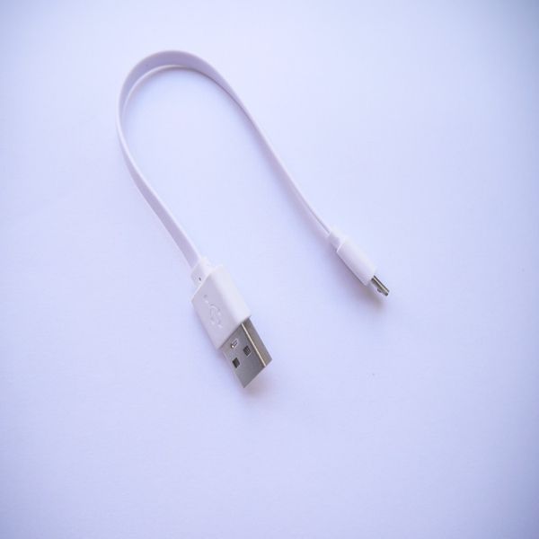 

20CM Android V8 Charging Cables Mobile Power Charge Line Micro USB Flat Charger Cable High Quality Android White Fast Charge Line