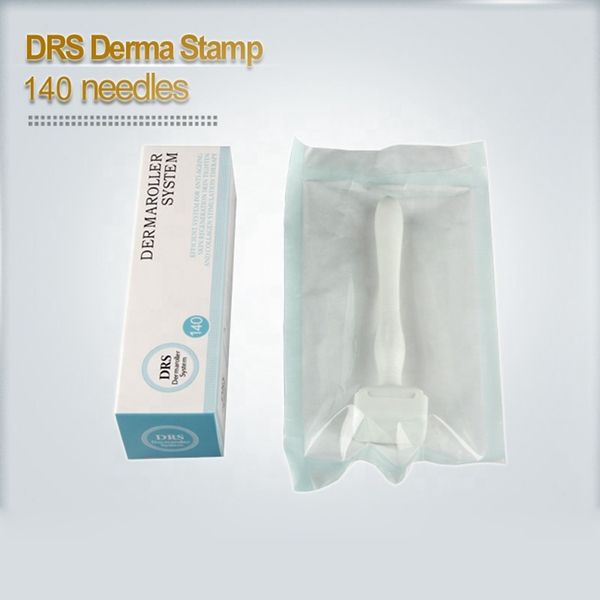 

portable drs 140 pin derma stamp derma roller pen micro needle cartridge skin care rejuvenation acne scars removal anti aging ce