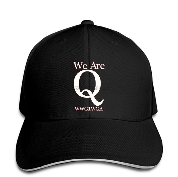 

we are q wwg1wga v-образный вырез мужские бейсболки где we go one we go all qanon trump snapback cap женщины hat островерхом, White