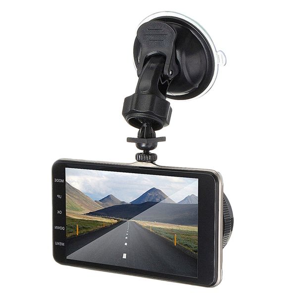 

4 inch front and rear dual lens driving recorder hd 1080p car vehicle dvr edr dashcam with g-sensor rearview functions car dvr