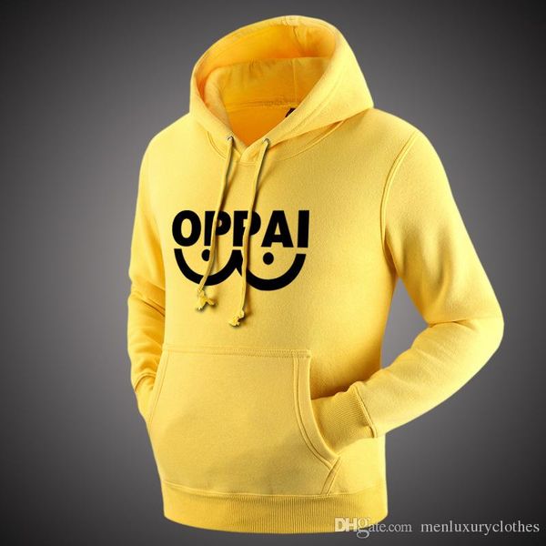 

oppai cosplay hoodies men teenager boy clothing hooded sweatshirts fashion pullovers, Black