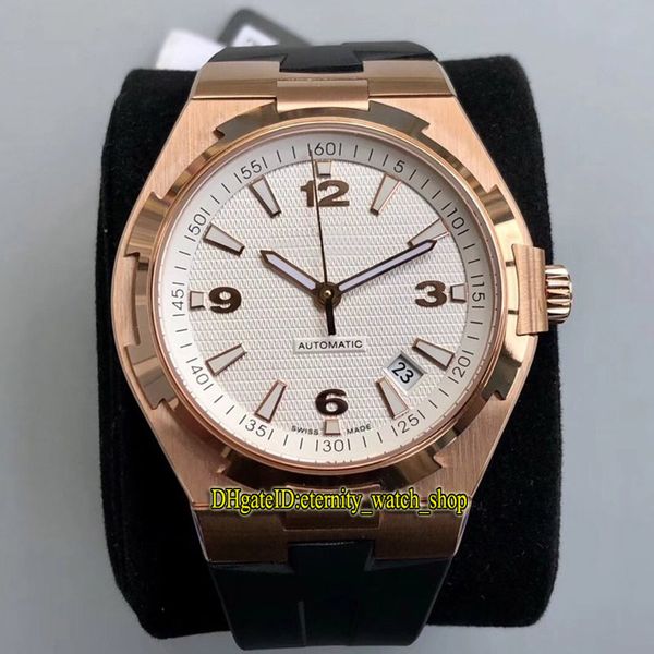 

лучший вариант 8f overseas 47040 b01a-9093 белый дата циферблатом япония miyota 9015 автоматическая мужские часы розового золота резиновый р, Slivery;brown