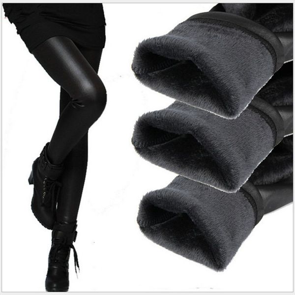 

ladies pants women trousers women winter pant fake leather leggings lady pant warm legging pencil pants pencil panties cashmere trousers, Black;white