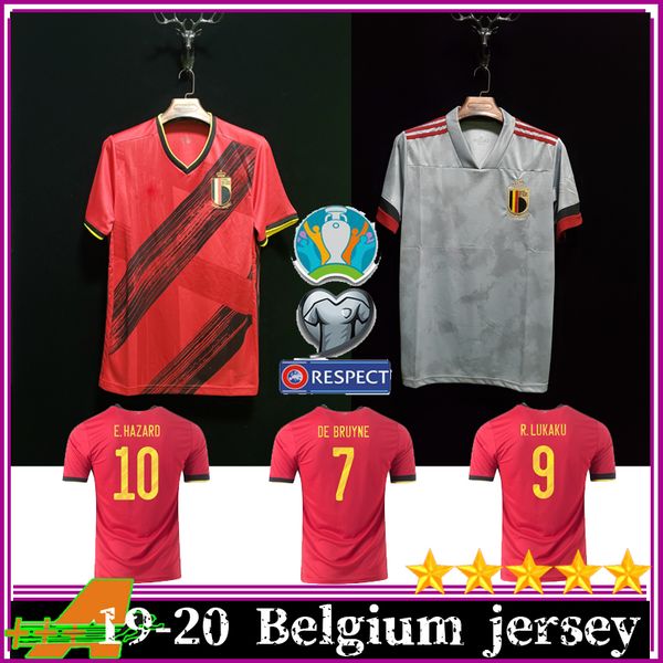 

new 2020 belgium hazard lukaku de bruyne castagne soccer jersey man home away fans jersey 20 21 thailand soccer tracksuit, Black;yellow