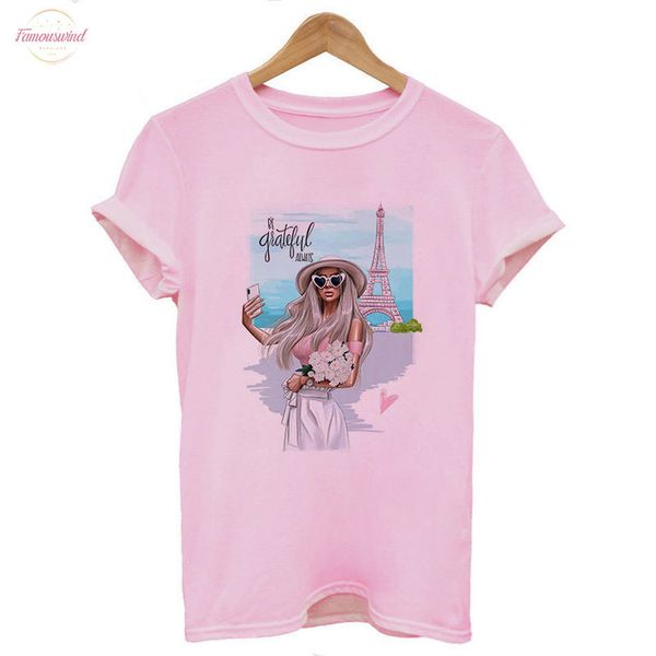 

paris fashion girl thin section female t shirts women clothes 2020 summer t shirt harajuku streetwear ariana grande t shirt, White