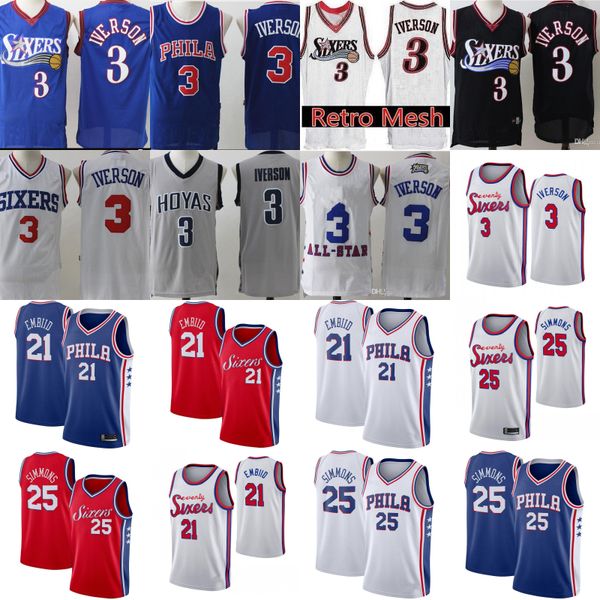 

76ersmen joel 21 embiid джеѬи бен 25 иммон джеѬи аллен айвеѬон 3 иого бакеболне, Black;blue