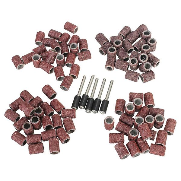 

92x sanding bands drums sleeves 80 150 240 320grits + 5x mandrel for tool