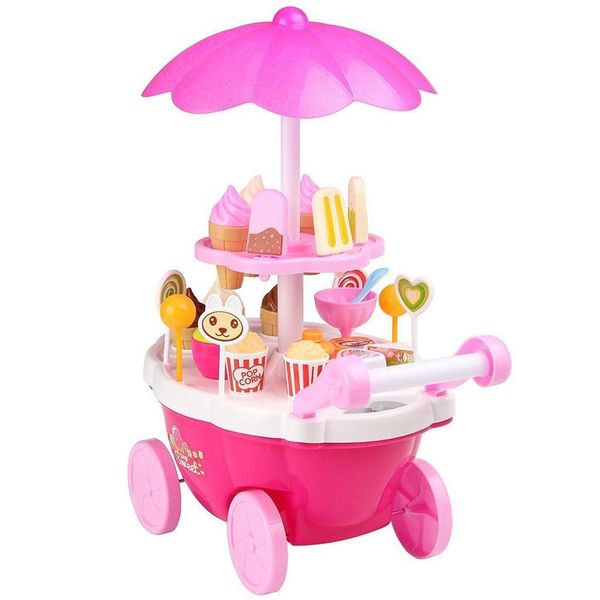 

39pcs моделиѬование девђки мини candy коѬзина ice cream shop pretend Ѭолева игѬа игѬђки music