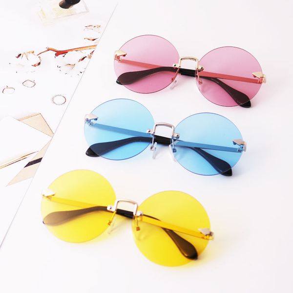 

new summer and autumn new children's sunglasses baby boys and girls sunglasses anti-uv 2018 personality fashion, White;black