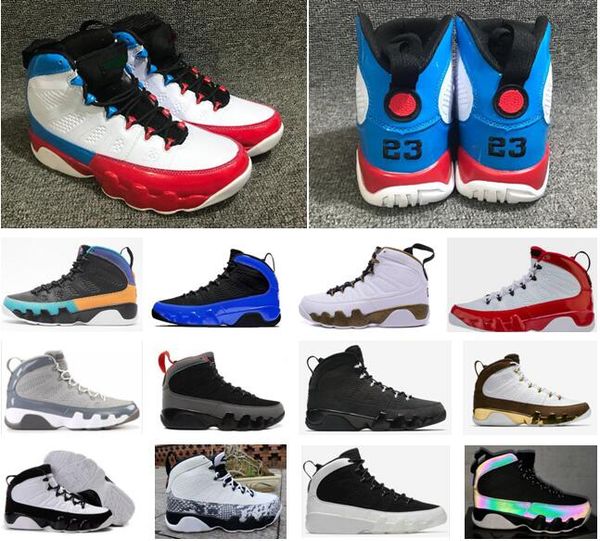 

9s men basketball shoes gym red white racer blue citrus dream it do it unc trainers sports sneakers 7-13