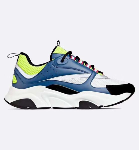 

b22 sneaker mens designer shoes vintage sneakers canvas and calfskin trainers luxury low casual shoes big size 35-45, Black