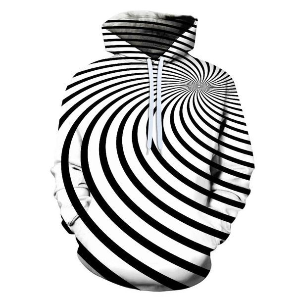

men's hoodies & sweatshirts 3d printing sweatshirt ball eyes funny graphic print streetwear whirlpool hip hop hoodie tracksuit male / f, Black