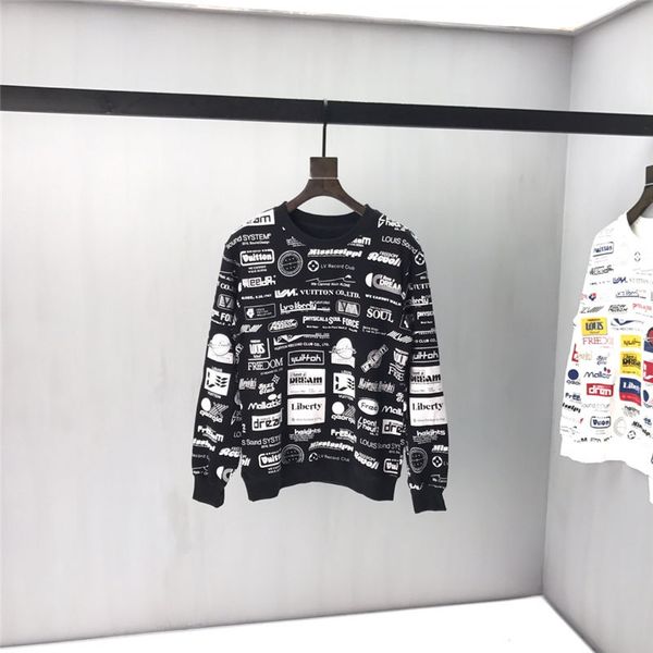 

new autumn mens designer hoodies fashion luxury sweatshirts brand logo printed pullover womens hoodies sweater b100393k, Black