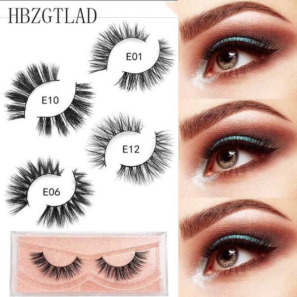 

new 1pair eyelashes 3d mink lashes natural handmade volume soft lashes short eyelash extension real mink eyelash for makeup