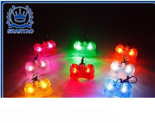 

партийная собака 4.8*3*1.5 см 6 цветов pet dog tag pendant safety supplies led люминесцентные подвесные украшения светящиеся зоотовары домаш