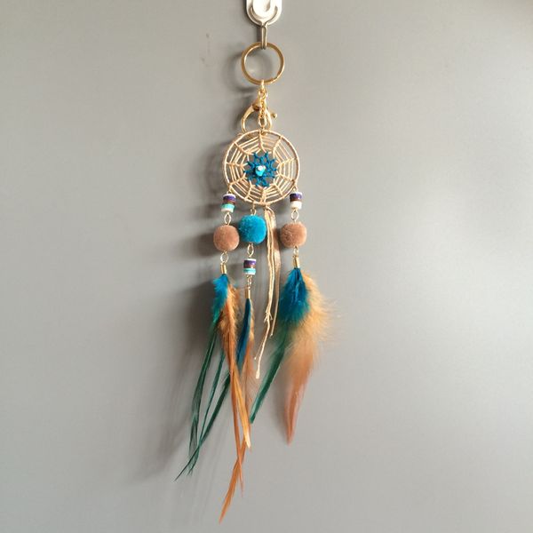 

небольшой ручной работы перо ловец снов брелок автомобиля кулон