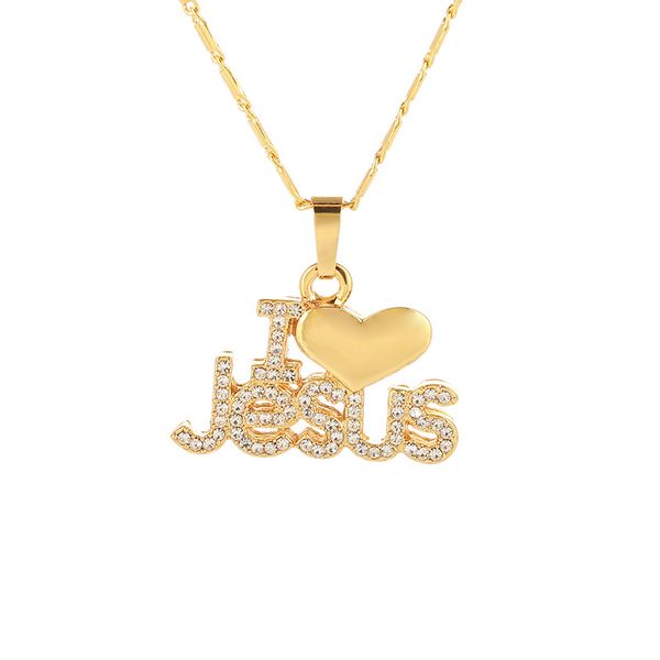 

jinwateryu female jesus necklace christian necklace, Silver